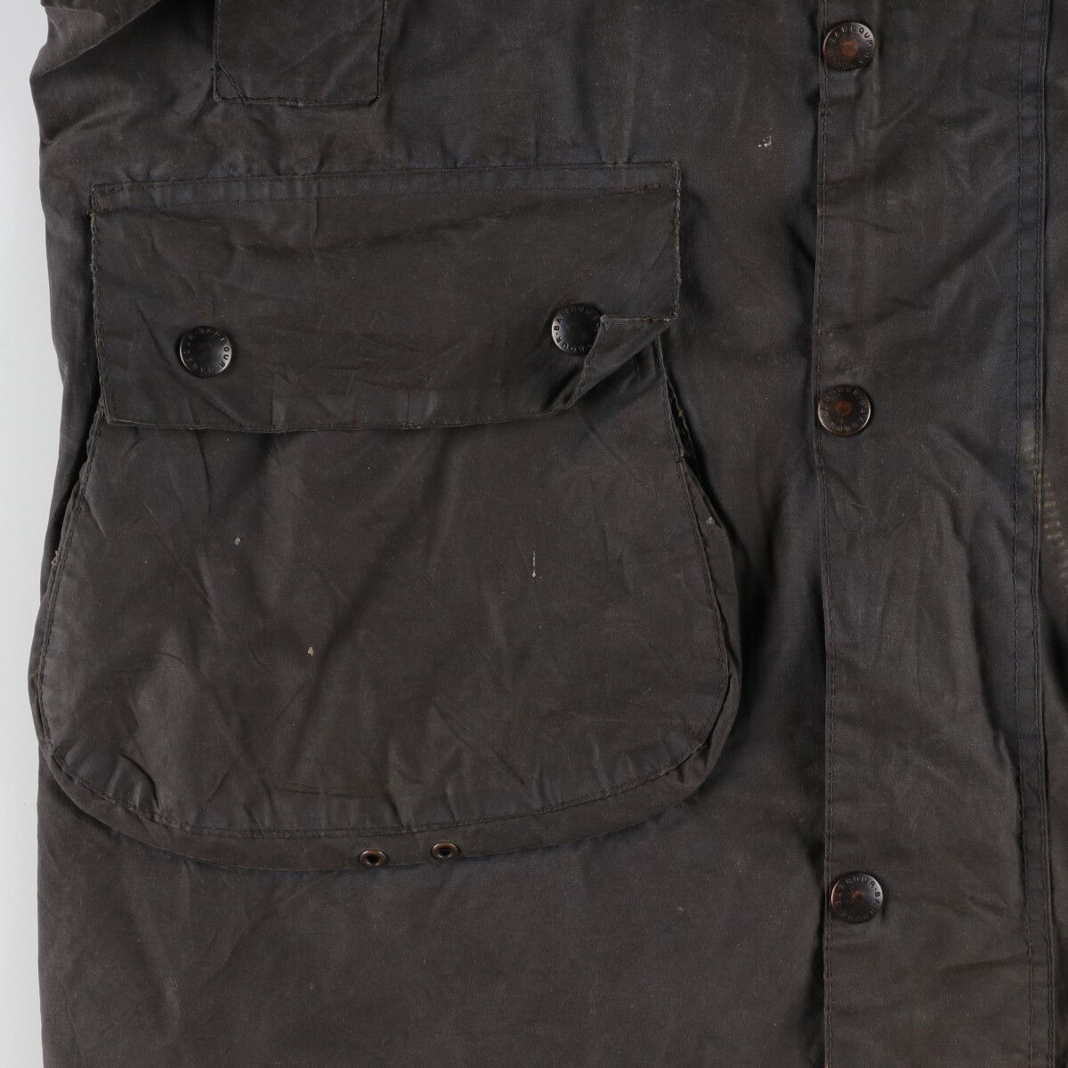 古着 80年代 バブアー Barbour BORDER ボーダー 旧3ワラント ワックス