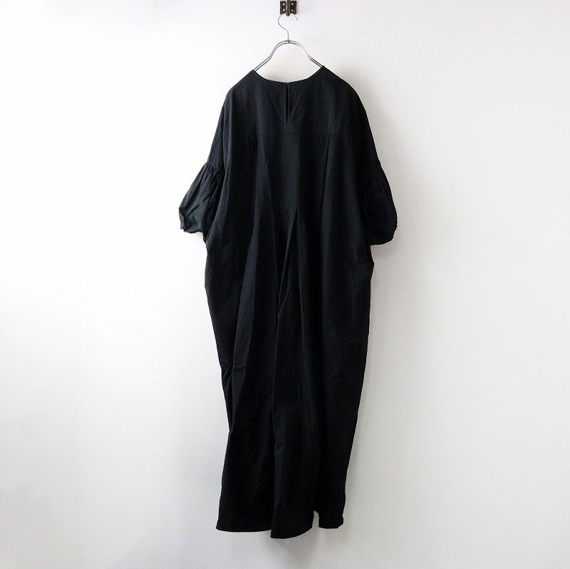COバルーンスリーブDRESS ウォッシュコットンバルーンスリーブドレス