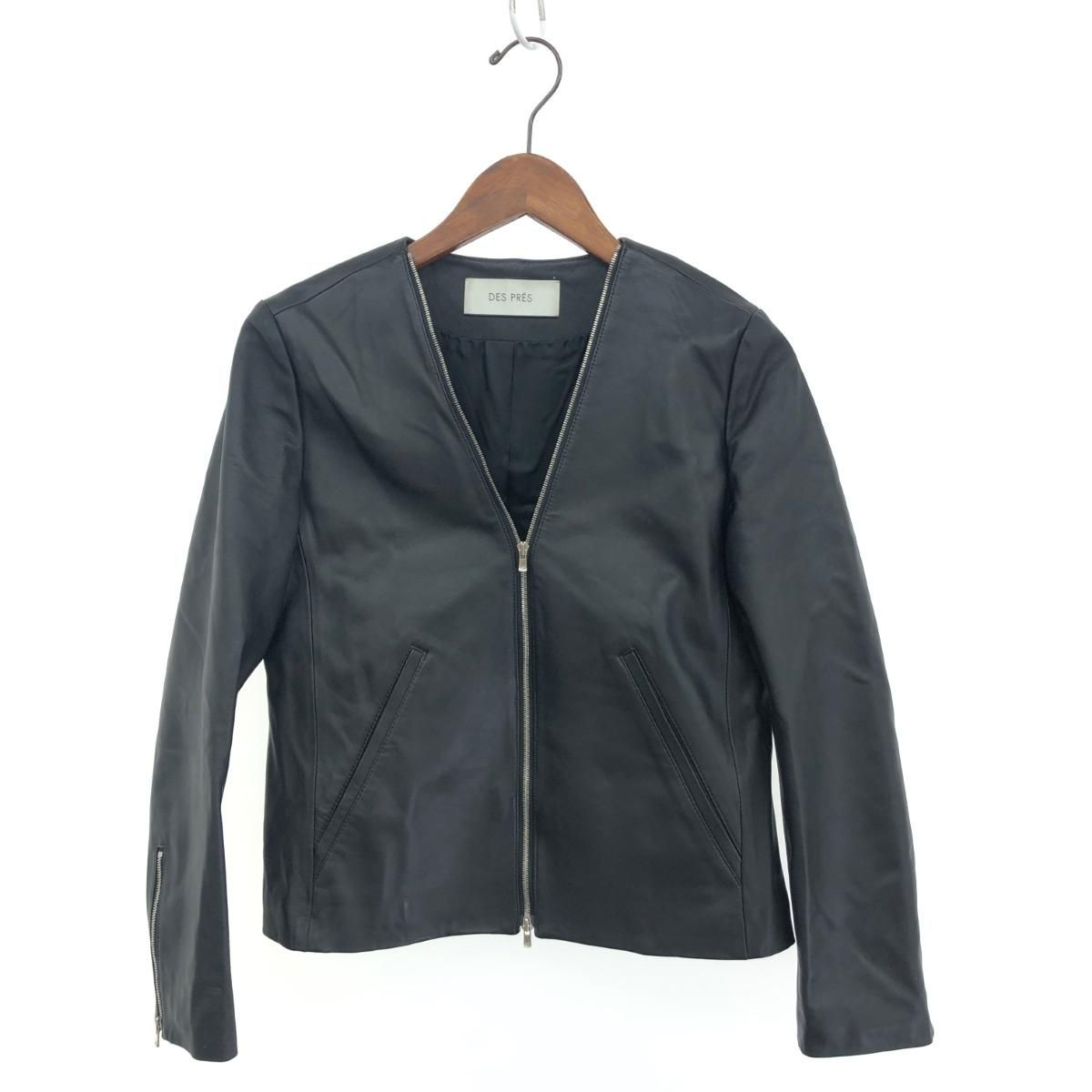 DES PRES デプレ レザージャケット サイズ:36 22-07-71-07005 ブラック