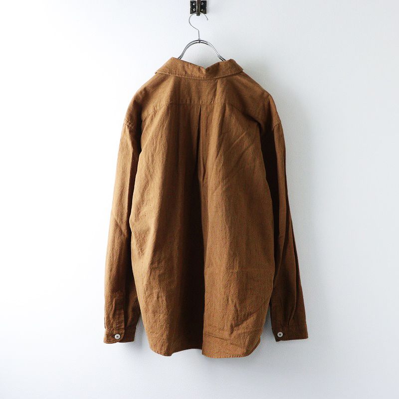 カスリラ Kasurira 備後織物 備後絣 ラウンドカラー シャツ M～L