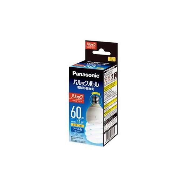 （まとめ）Panasonic 電球型蛍光灯D60形 昼光色 EFD15ED11EE17F2