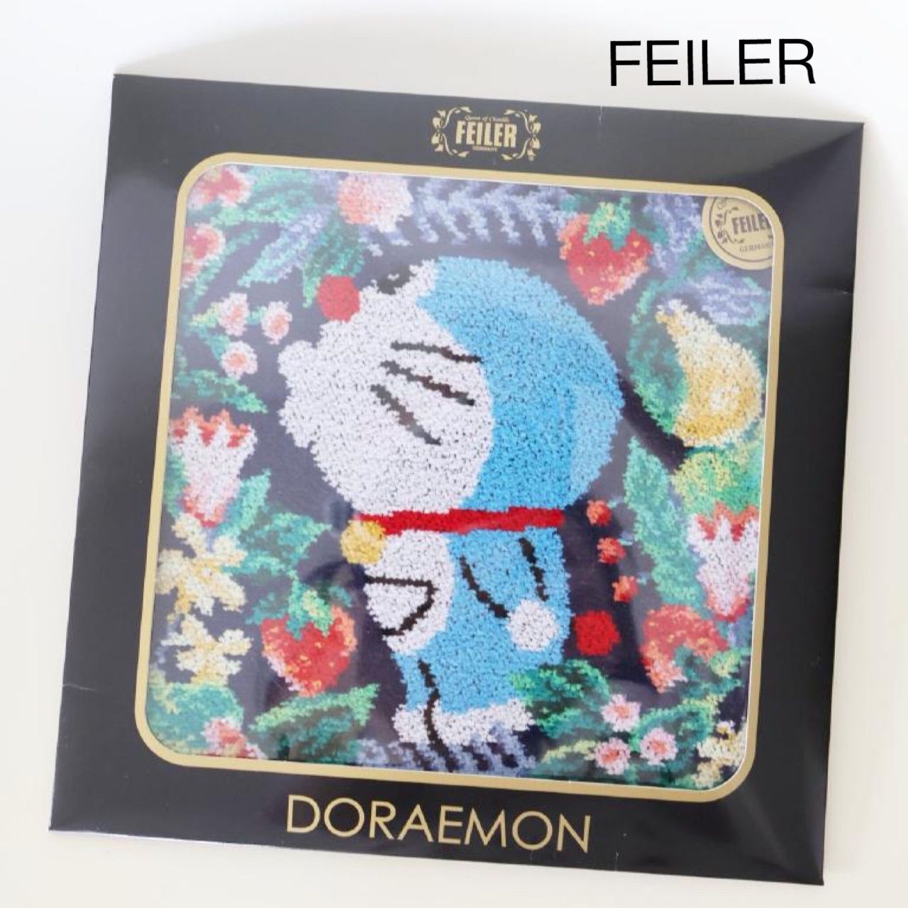 新品　フェイラー　ドラえもん　ハンカチ　ラブリーキャッツ　ミモザ　２枚セット ドラえもん ミモザ ハンカチ（WEB限定）(ライトパープル