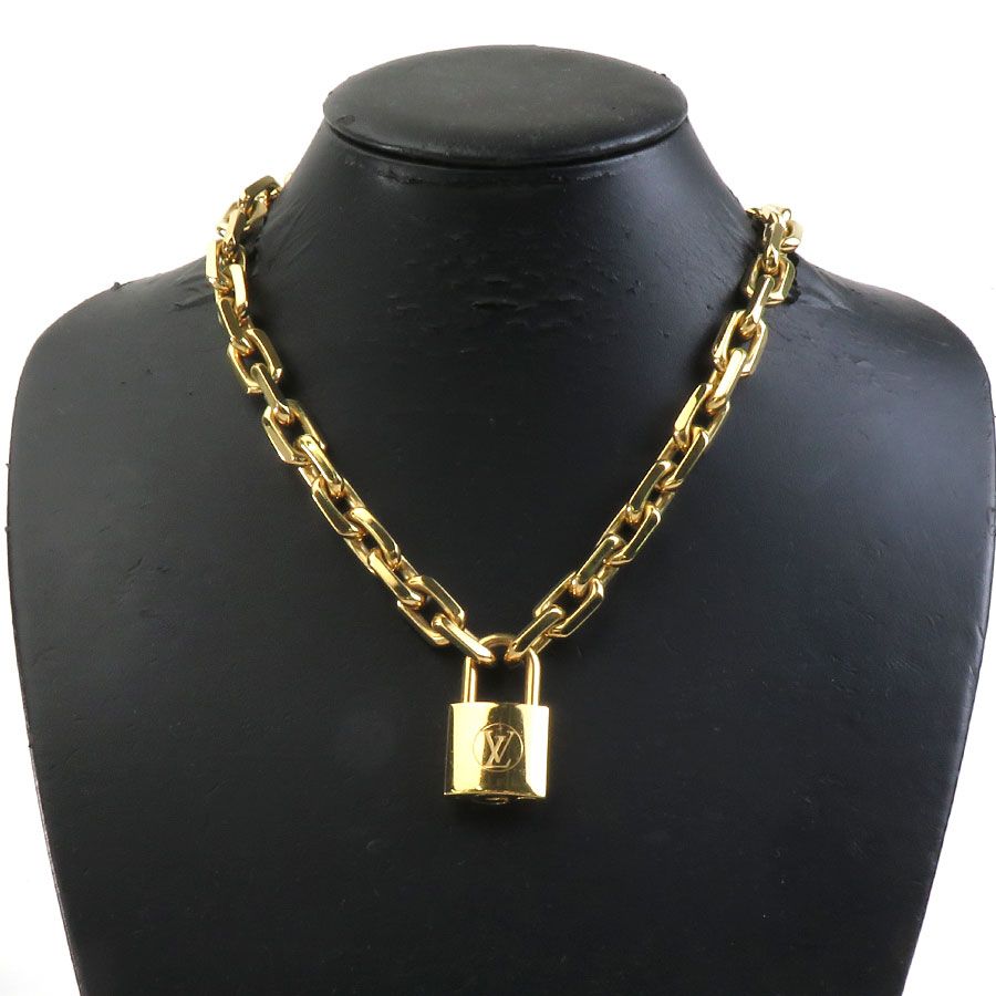 ルイ ヴィトン LOUIS VUITTON ネックレス コリエ LVエッジ