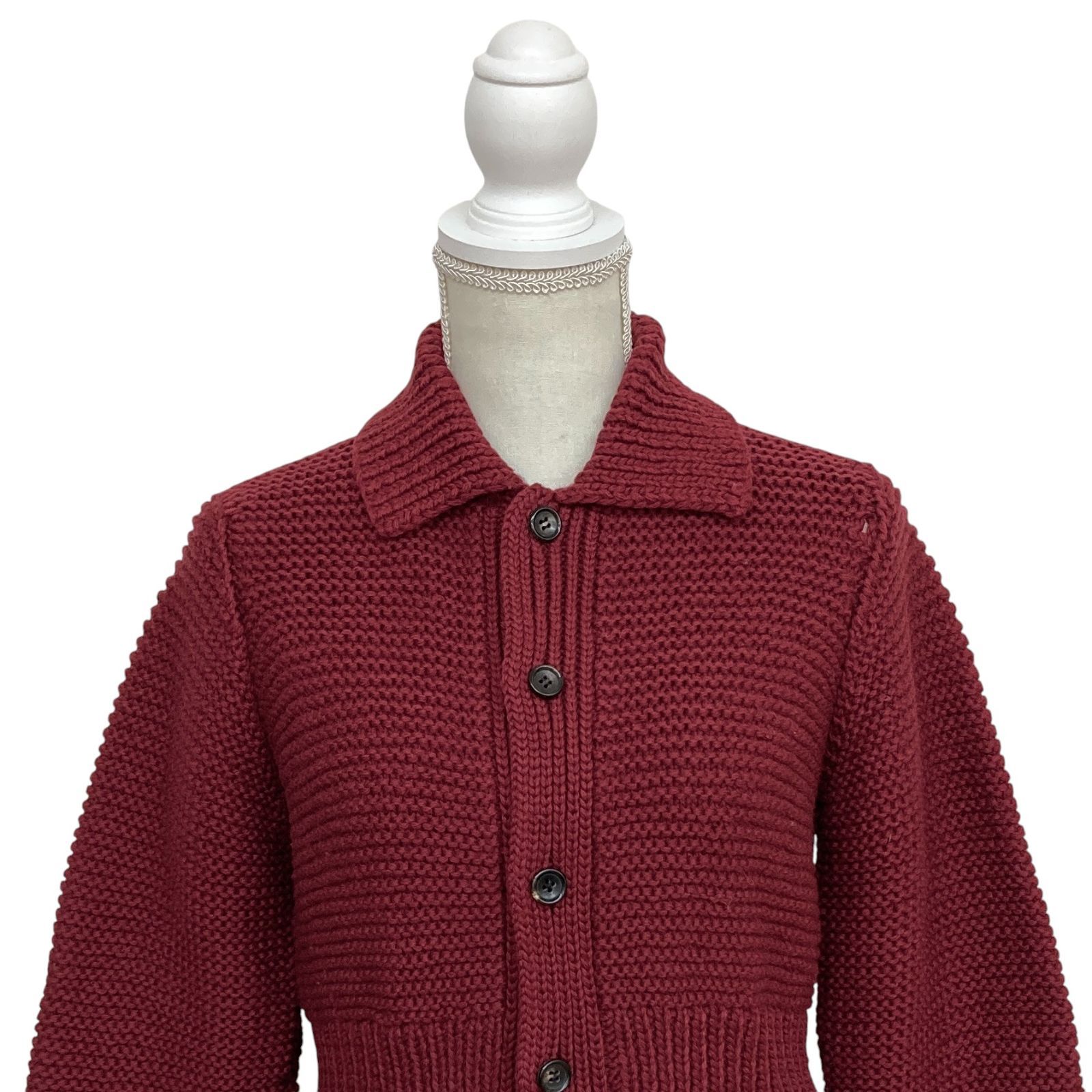 robe de chambre 赤 長袖 カーディガン ボレロ アンサンブル F