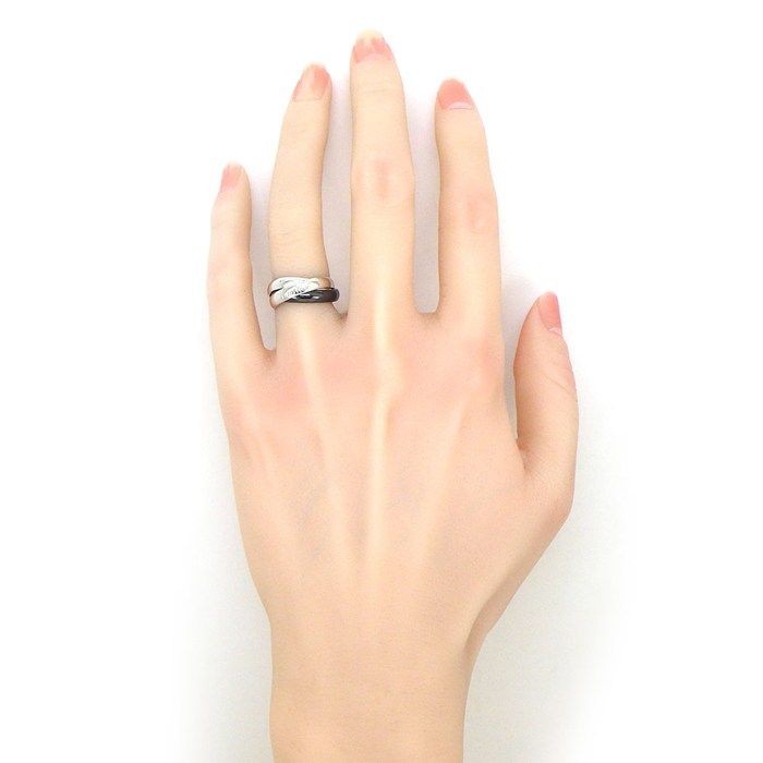 coco カルティエ トリニティ 7連 リング スリーゴールド 8号 coco