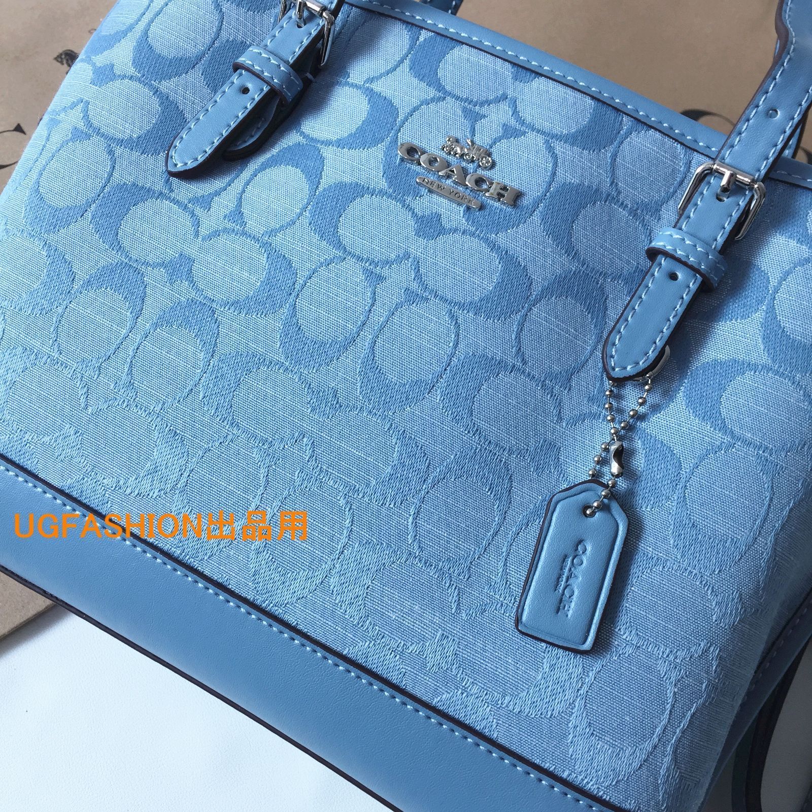 コーチバッグ＞COACH/コーチバッグ ハンドバッグ CH228 デニム系ブルー トートバッグ ショルダーバッグ クロスボディー レディースバッグ  斜めがけバッグ アウトレット品 紙袋付属 新品未使用 - メルカリ