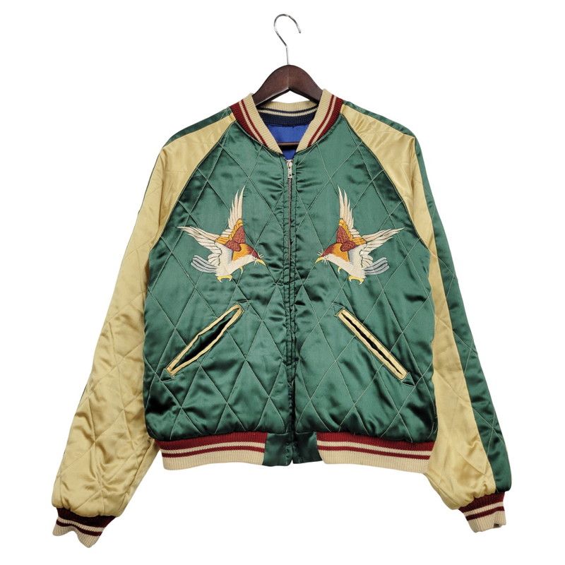 現状渡し品 TAILOR TOYO テーラー東洋 SOUVENIR JACKET M18426 スーベニアジャケット 虎×鷹×雀 スカジャン アウター 145-251024-as-08-izu