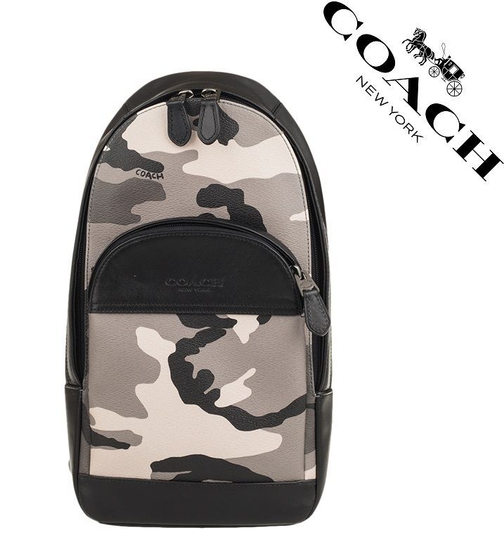 セール中】COACH コーチバッグ F75879 迷彩 スリングバッグ ショルダー  