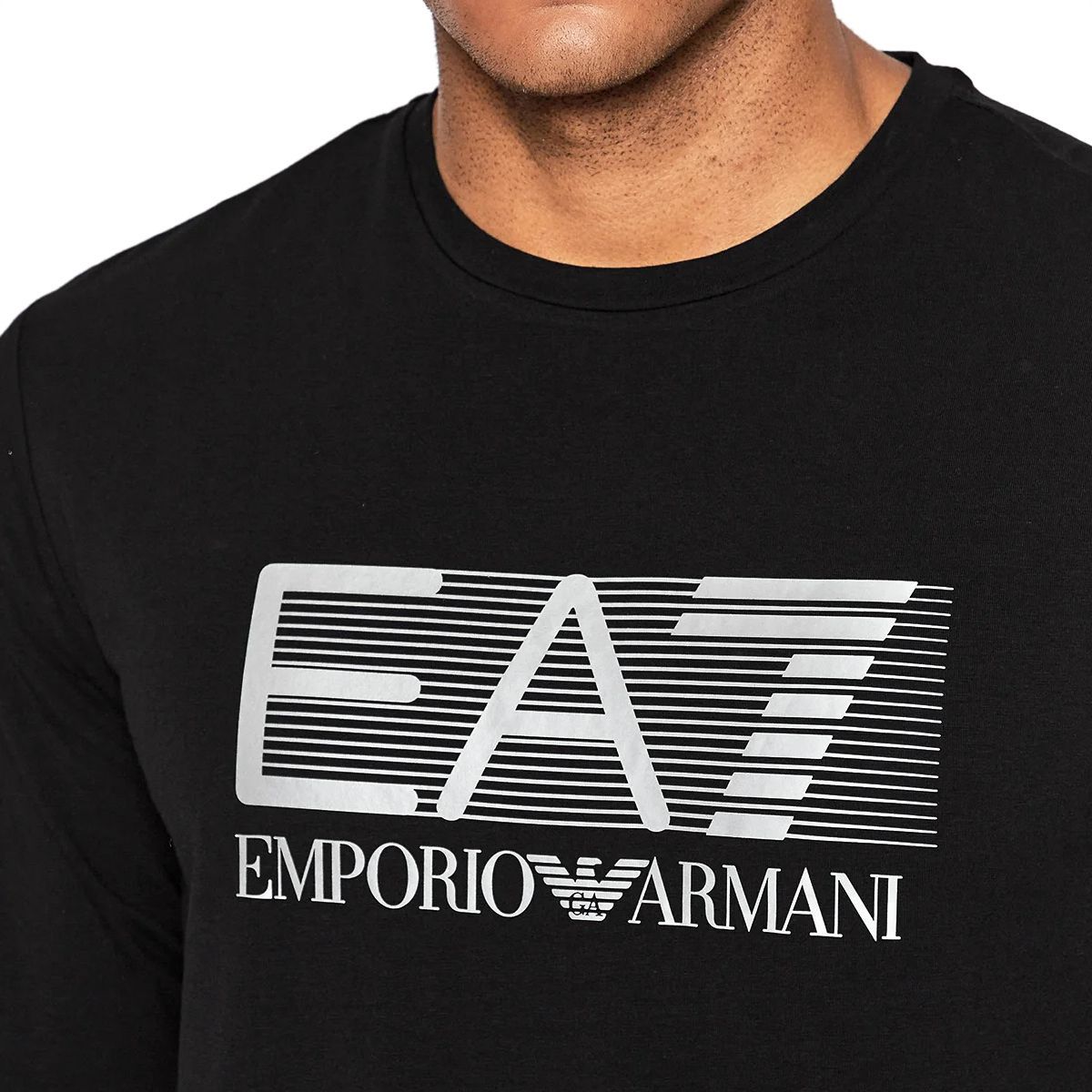 43 EMPORIO ARMANI EA7 エンポリオアルマーニイーエーセブン 6LPT64 PJ03Z 0200 ブラック 長袖 クールネック  Tシャツ - メルカリ