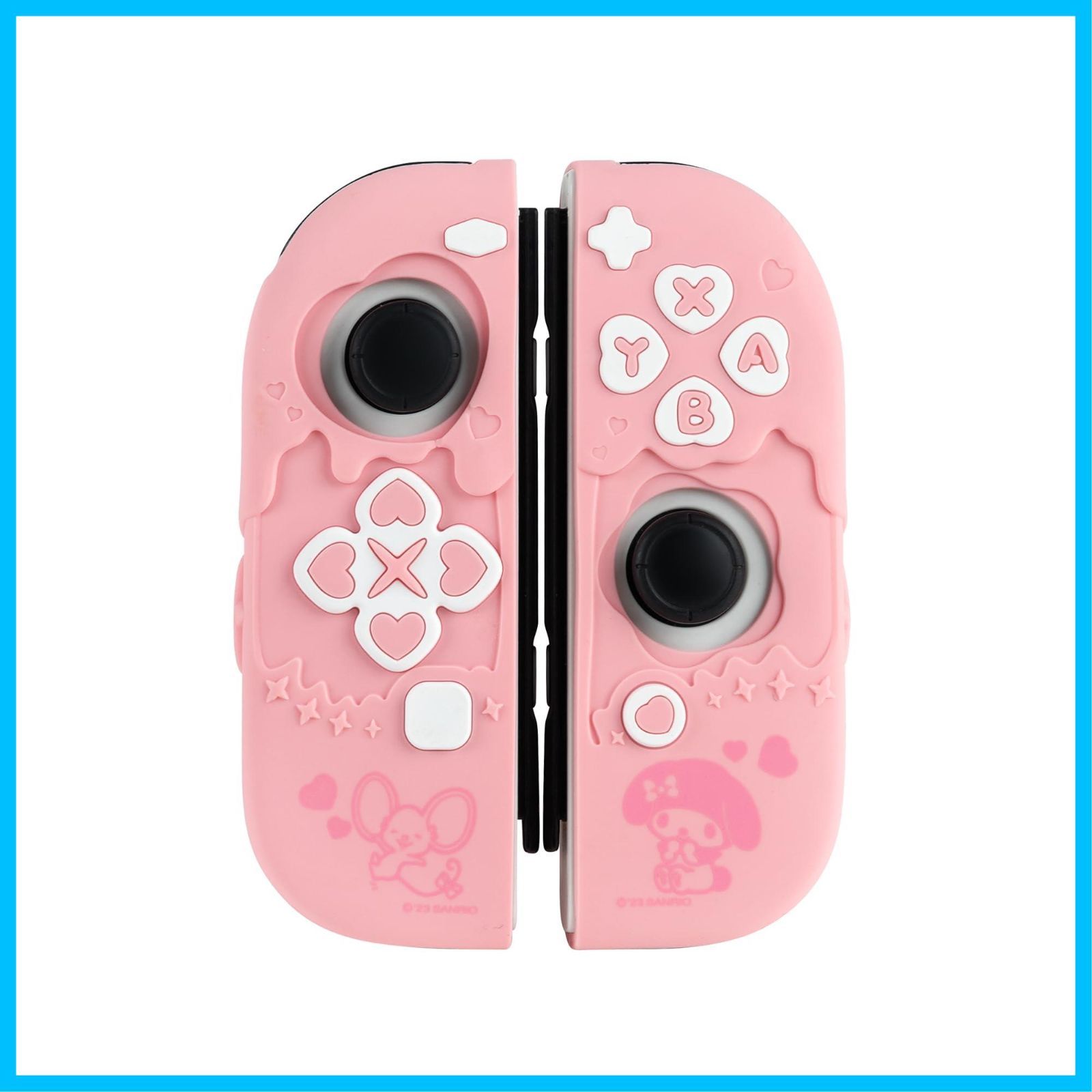 【数量限定】YOCORE Switchjoyconカバー OLEDjoyconカバー シリコン製 ソフト switchコントローラーカバー joycon保護カバー ジョイコン保護ケース 耐衝撃 簡単装着 滑り止め ほこり防止 甘いアイスクリ