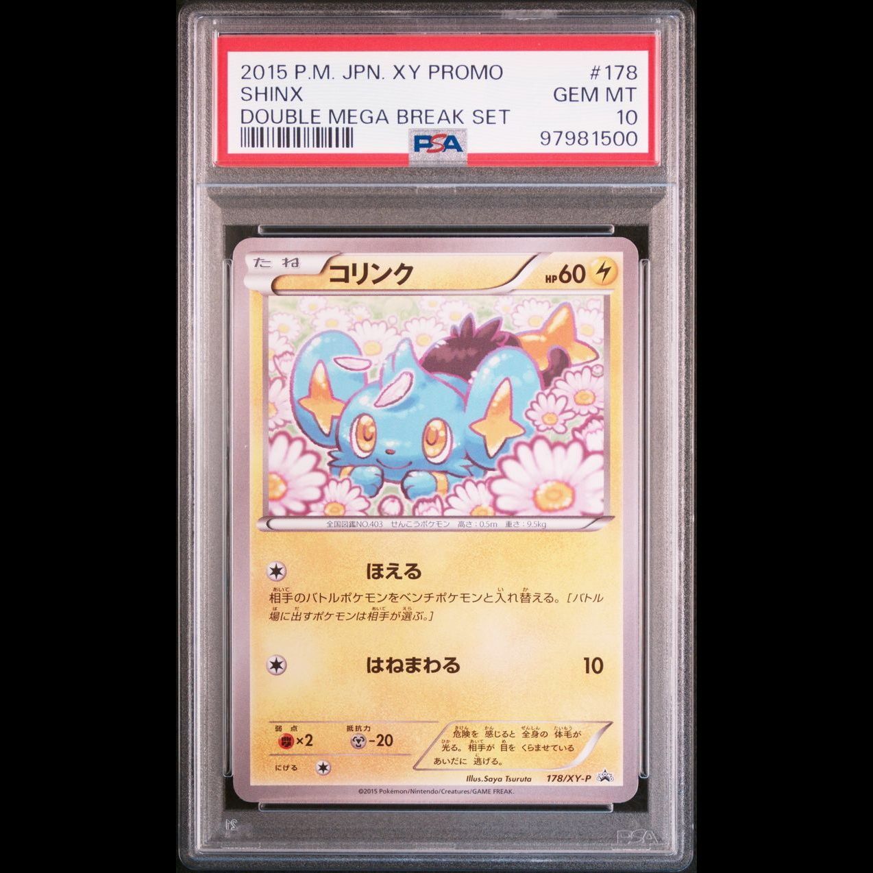 【送料無料】ポケモンカード コリンク PSA10 PSA鑑定 PROMO 178/XY-P