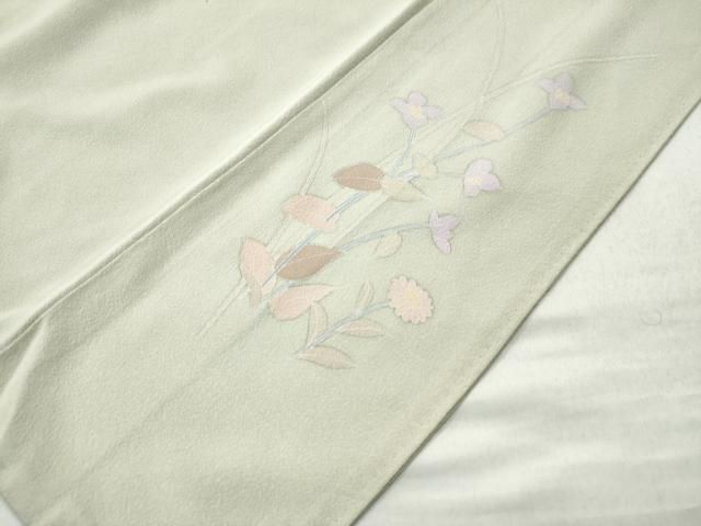 平和屋着物○訪問着 友禅 作家物 枝花文 暈し染め 正絹 逸品