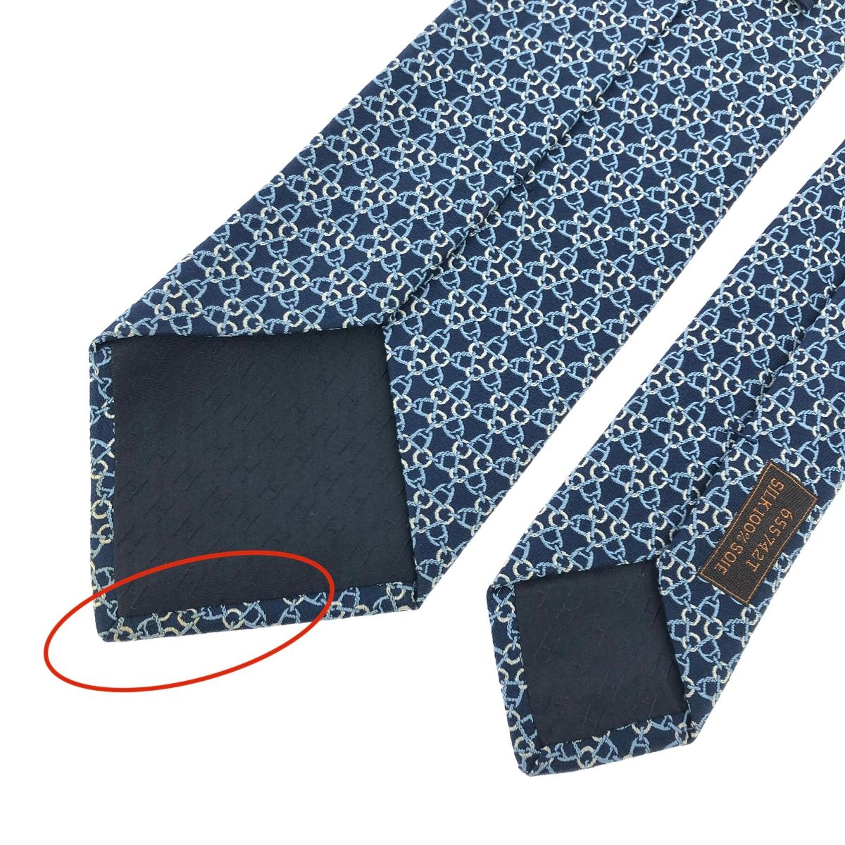 N14 新品未使用 ブルガリ セッテピエゲ 星柄 ステッキ柄 ネクタイ