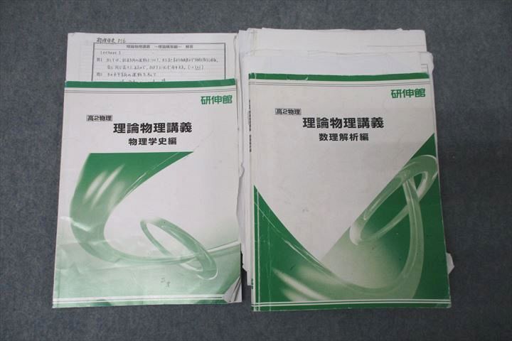 WE25-137 研伸館 高2 理論物理講義 物理学史編/数理解析編 テキストセット 2017 計2冊 054M0D