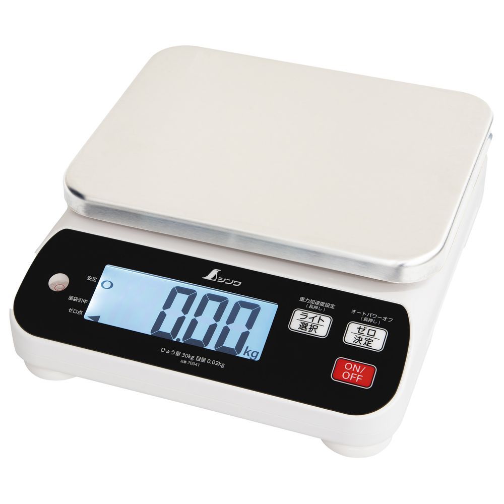 シンワ 防塵防水 デジタルハカリ WP 15kg 1点