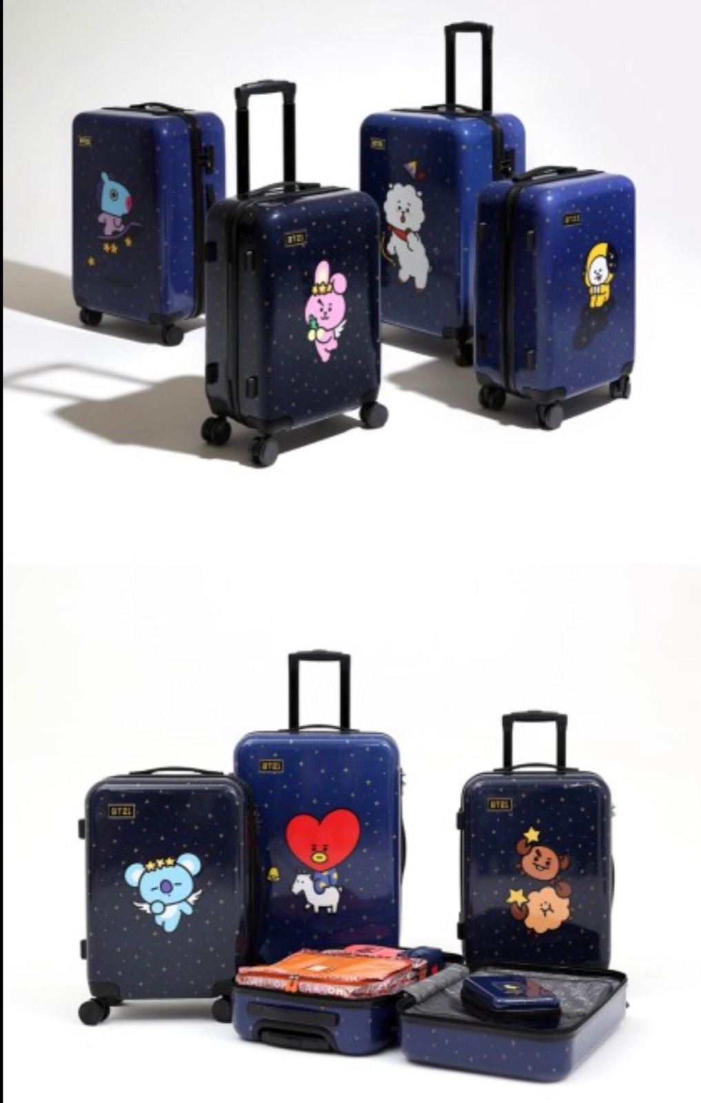 新品未使用 bt21 スーツケース キャリーケースRJ 24インチ UNV-