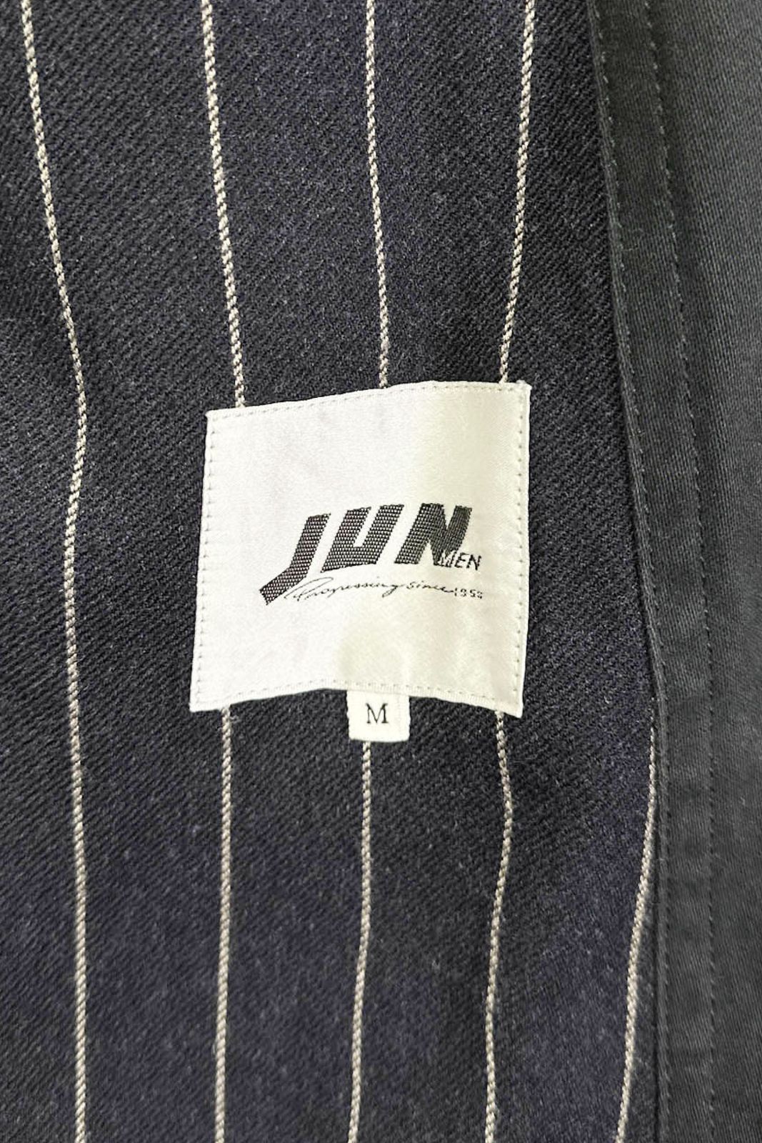 90‘s JUN MEN cotton jacket ジュンメン コットンジャケット ブラック サイズM 中綿 ウール裏地 ヴィンテージ 8