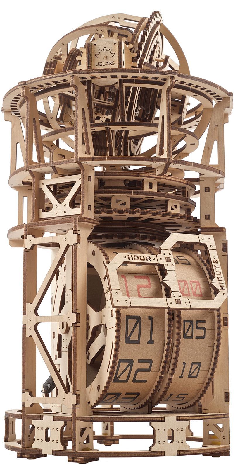 Ugears Skywatcher Tourbillon Table Clock 70162 Sky Watcher Tourbillon Table Clock Wooden Toy 3D Puzzle