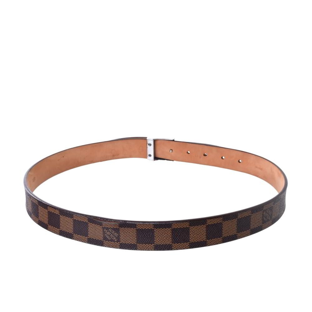 ルイヴィトン ダミエ サンチュール キャレ ブラウン サイズ：32／80 LOUIS VUITTON ダミエ サンチュール キャレ ベルト 80/32