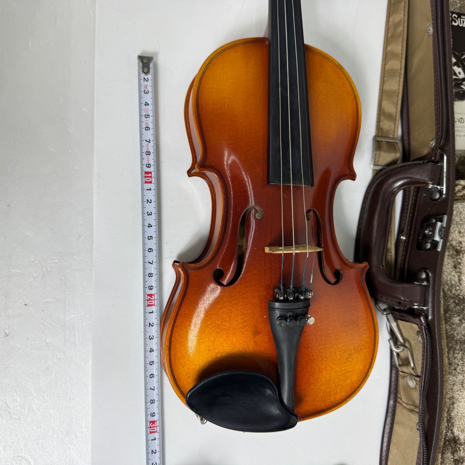 鈴木バイオリン製造 No.280 1/2サイズ バイオリン ケース・弓・肩当て