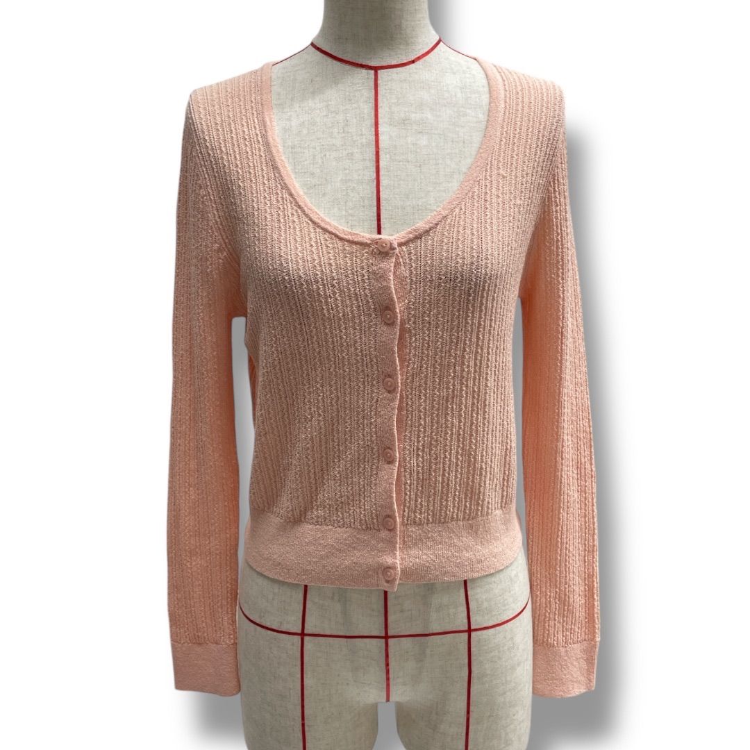 UNIQLO:C ユニクロシー レースラウンドネックショートカーディガン