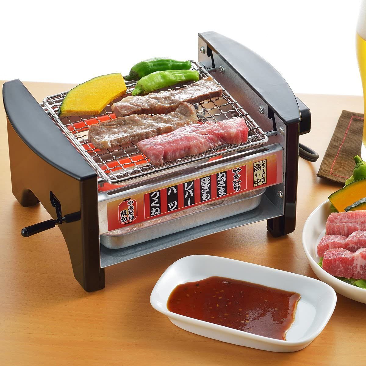 串焼き台　やきとり屋台 焼き鳥 焼肉 焼鳥コンロ 焼き台 金属 人気商品】焼肉 焼き鳥 焼鳥コンロ 焼き台 焼肉用網付きセット 金属