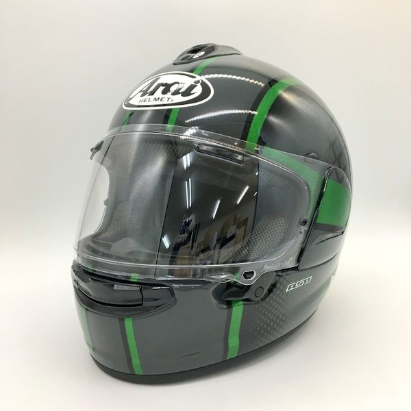 Arai VECTOR-X TAKEOFF Kawasaki限定カラー ベクターエックス テイクオフ ヘルメット Mサイズ グレー系 アライ カワサキ  バイクDF12909□ - メルカリ