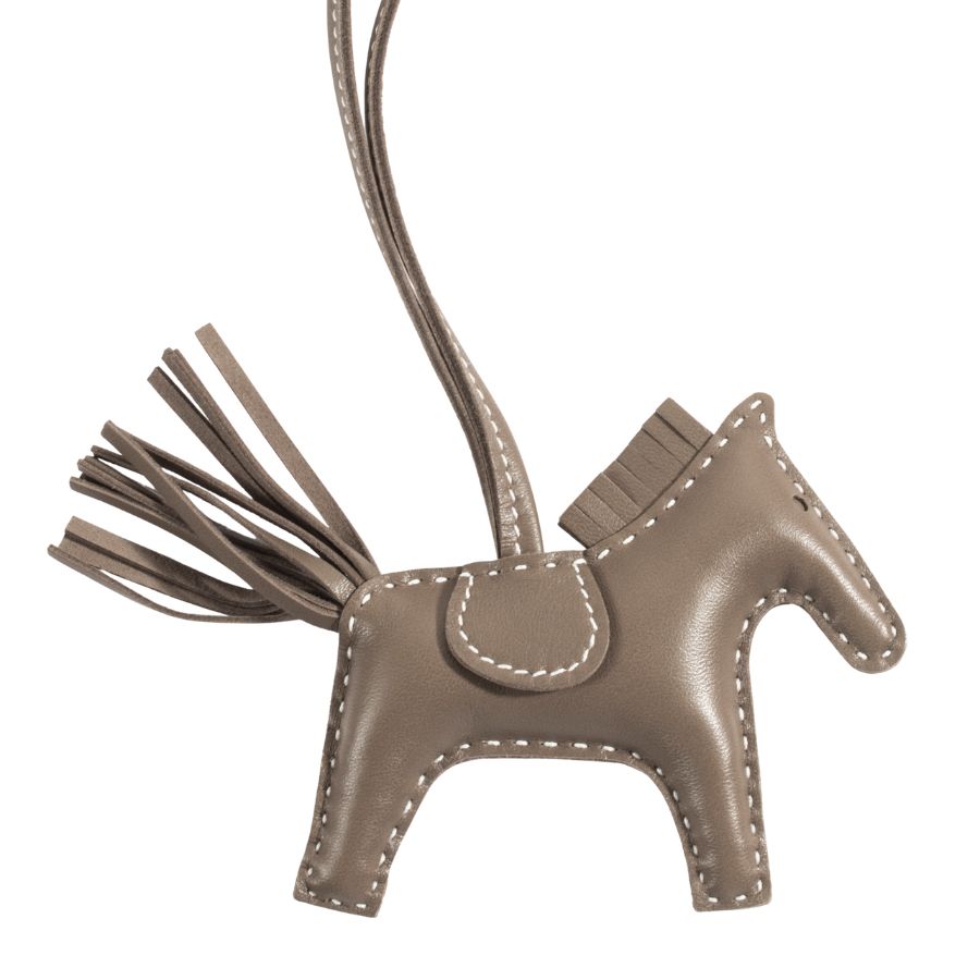 HERMES エルメス Rodeo ロデオ PM 064929CAFK チャーム ホース ブラウン W刻印