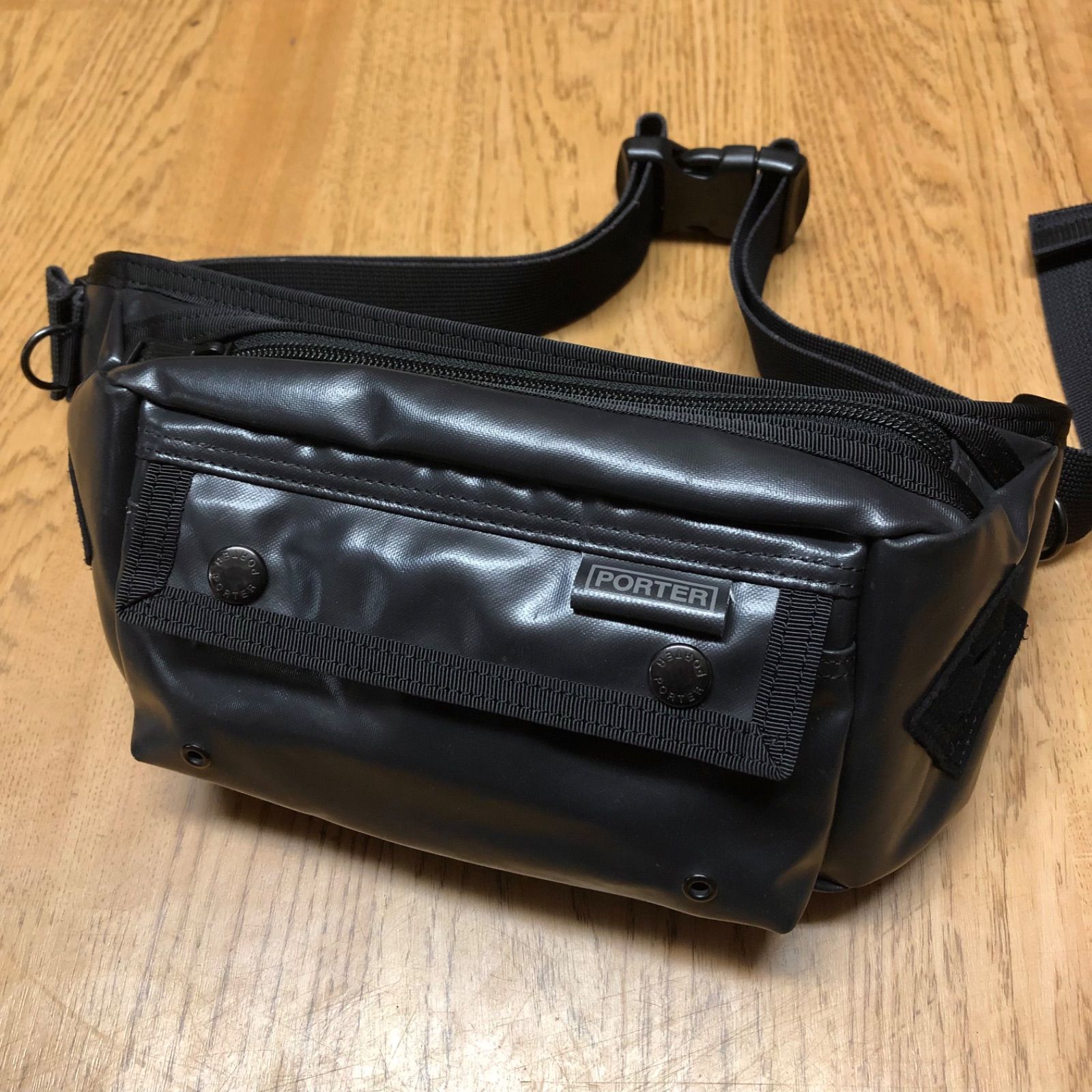 ポーター ジャム ウエストバッグ ボディバッグ ブラック 黒 PORTER