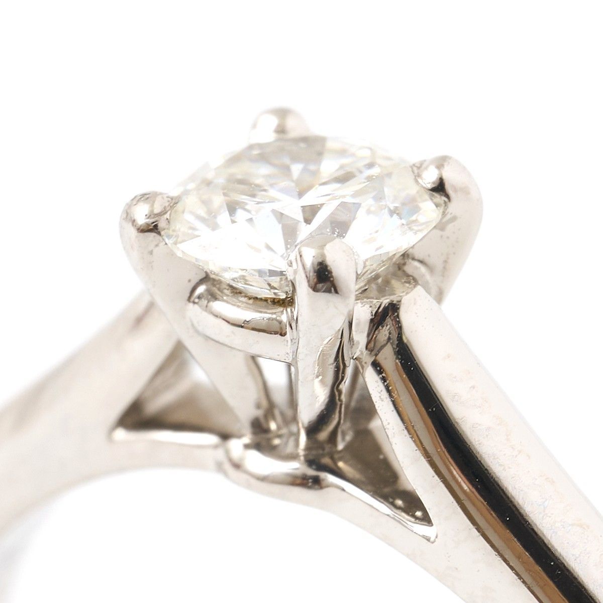 カルティエ ダイヤモンド ソリテール リング Pt950 CARTIER #47 一粒石  