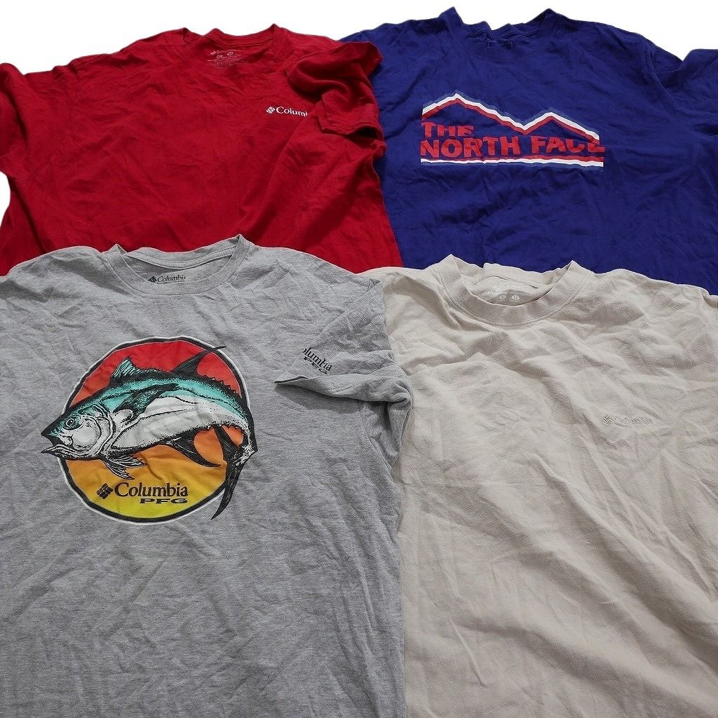 古着卸 まとめ売り アウトドアブランドMIX 半袖Tシャツ 14枚セット (メンズ M ) パタゴニア ノースフェイス 中古 古着 NA1187