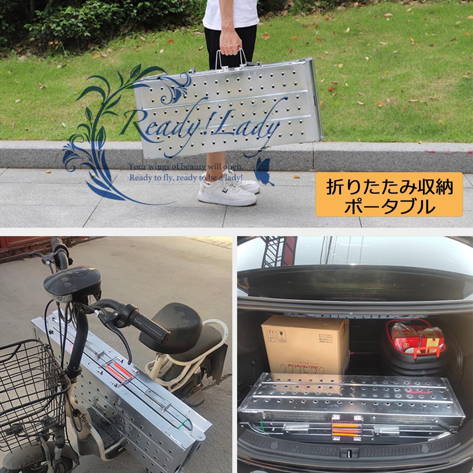 足場台 踏み台 洗車台 脚立 踏み台 作業台 折りたたみ 脚部伸縮 軽量 多目的 耐荷重150KG レギュラー|背の高い 組み立て不要 便利な収納 高さ調節 複数サイズあり 安定 安全 持ち運び便利 30CM-B 200CM HRDEVELOPMENT_JP