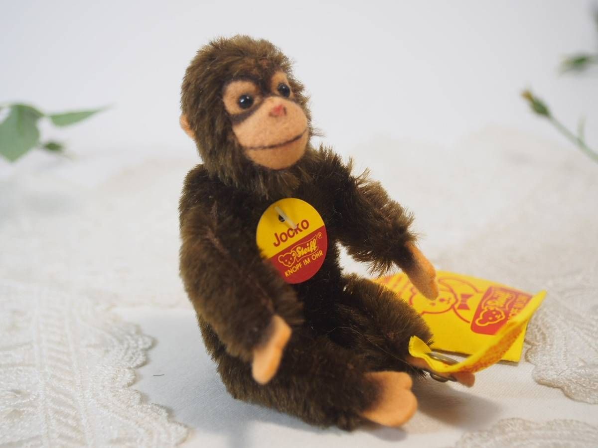シュタイフJocko Chimpanzeeアンティークチンパンジー希少 Jocko chimpanzee, 70 cm, brown - Steiff.com