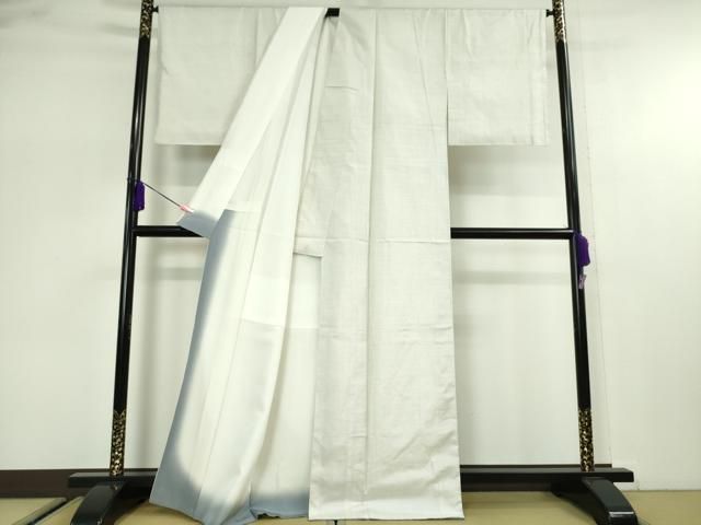 平和屋本店□極上 本場大島紬 白大島 一元絣 逸品 未使用 DZAA2639kh5