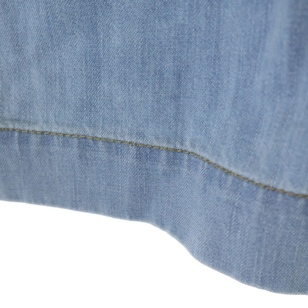 BOTTEGA VENETA (ボッテガヴェネタ) Bleached Light Denim V Neck  