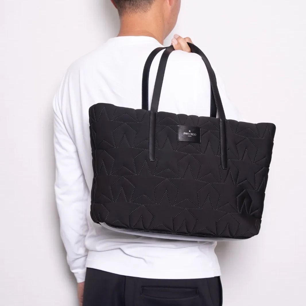 ジミーチュウ トートバッグ 星 JIMMY CHOO 123685 BLACK ブラック 黒 バッグ レディース メンズ兼用
