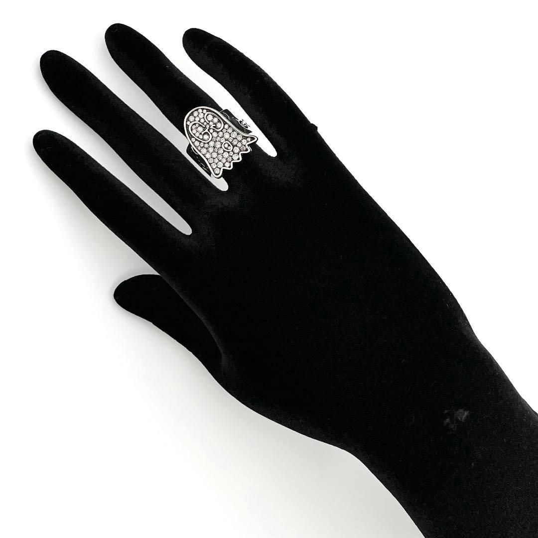 グッチ ゴースト パヴェ ダイヤモンド 12号 リング 指輪 036820 目立った傷や汚れなし】グッチ ゴースト パヴェ ダイヤモンド 12号