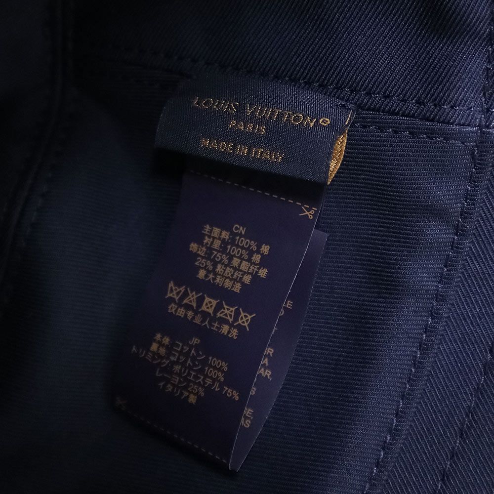 極美品✨ ルイヴィトン バケットハット 58 リバーシブル ブルー ルイ ヴィトン バケットハット リバーシブル 帽子 Sサイズ