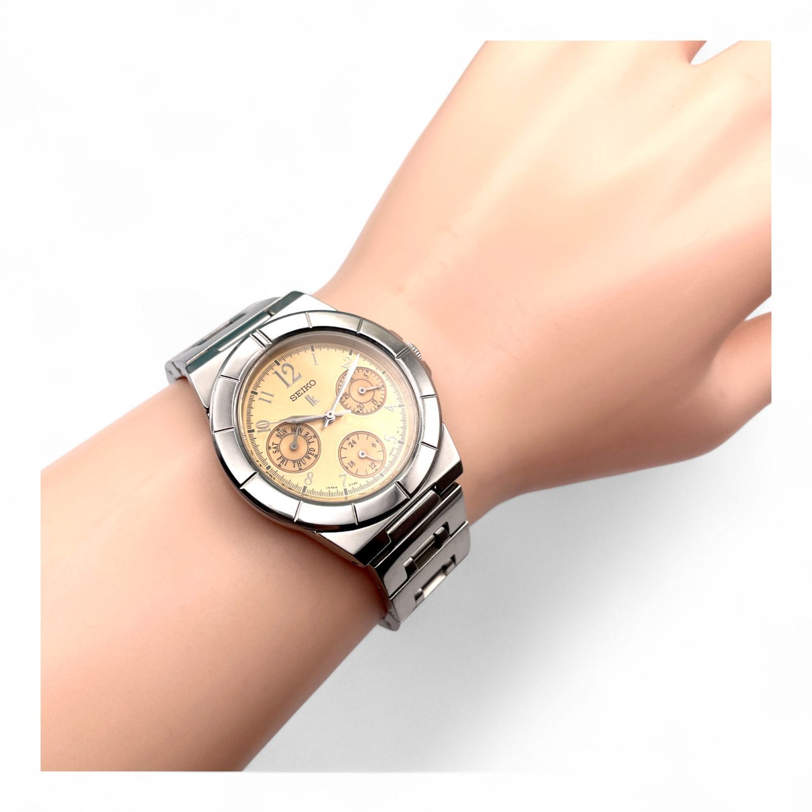 美品 □ 稼動 SEIKO セイコー 時計 LUKIA ルキア lk オレンジ
