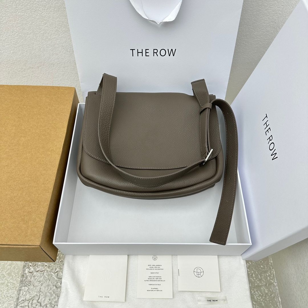 THE ROW  Small Mail Leather Shoulder Bag