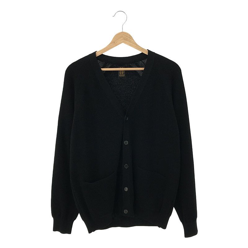 BATONER - 【美品】  BATONER / バトナ― | 2021AW | RIB V-NECK カーディガン | 2 | ブラック | レディース 美品】 BATONER / バトナ― | 2021AW | RIB V-NECK カーディガン