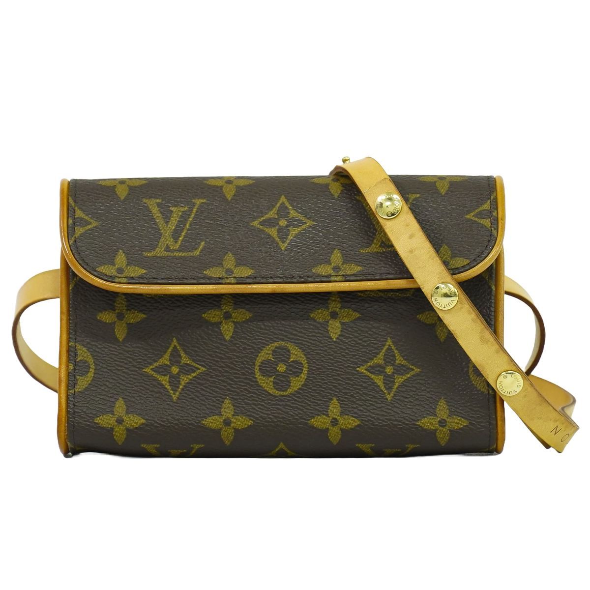 本物 ルイヴィトン LOUIS VUITTON LV ポシェット フロランティーヌ モノグラム ウエストポーチ ブラウン M51855 ビトン バッグ フォロー割