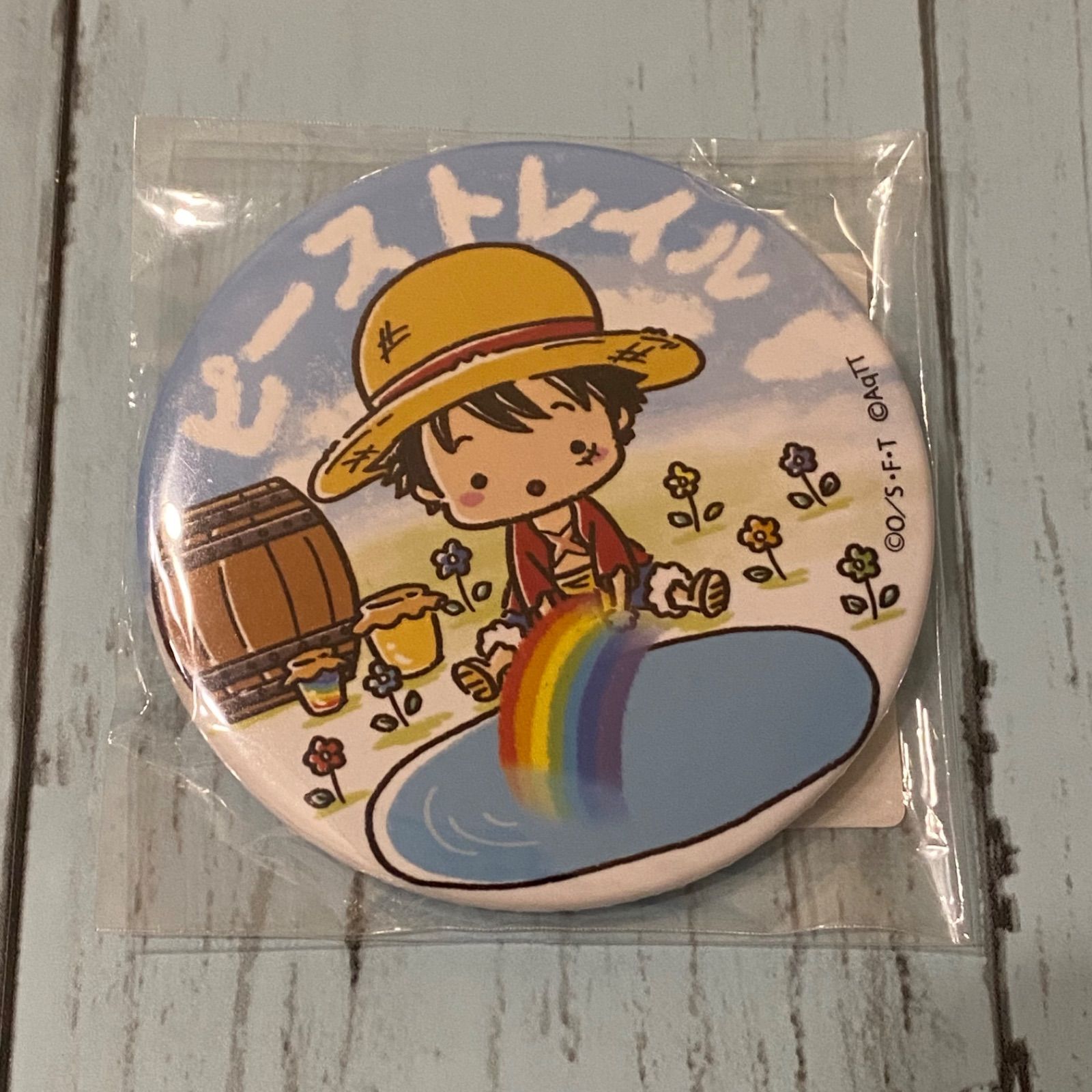 ONE PIECE ピーストレイル缶バッジ ルフィ 東京ワンピースタワー限定 