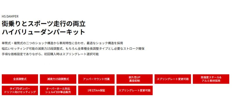 まい様ご確認用 送料無料(一部地域除く)】RGレーシングギアHS DAMPERマークII