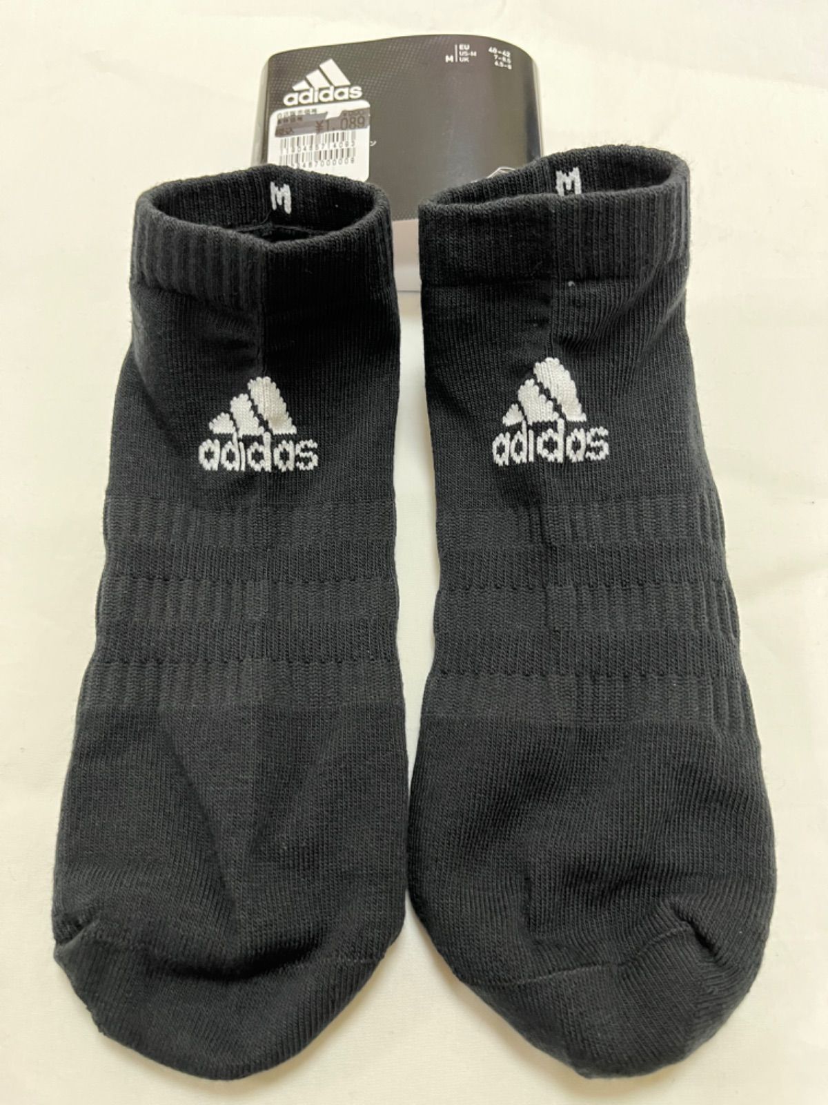 計3足 adidas アンクル ソックス 22〜24 黒3足 - メルカリ