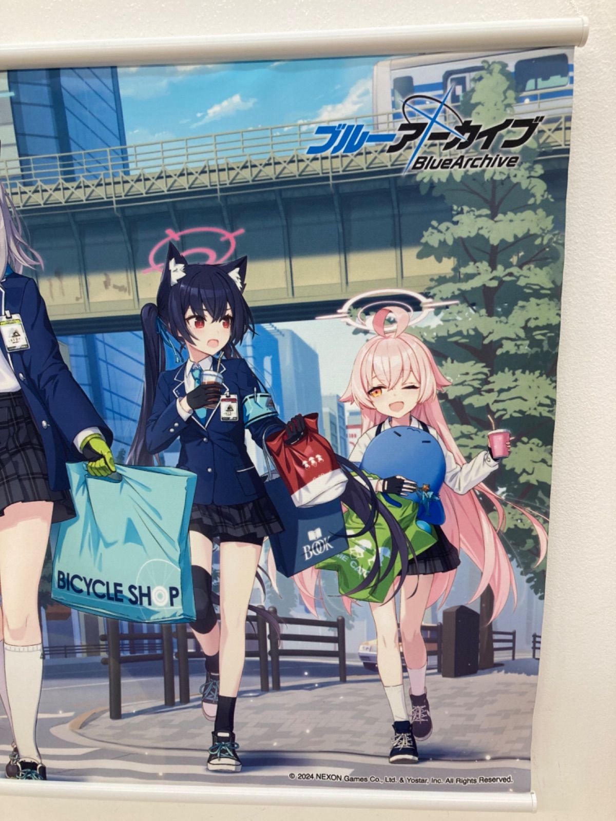 広店】アビドス廃校対策委員会 B2 タペストリー ブルー
