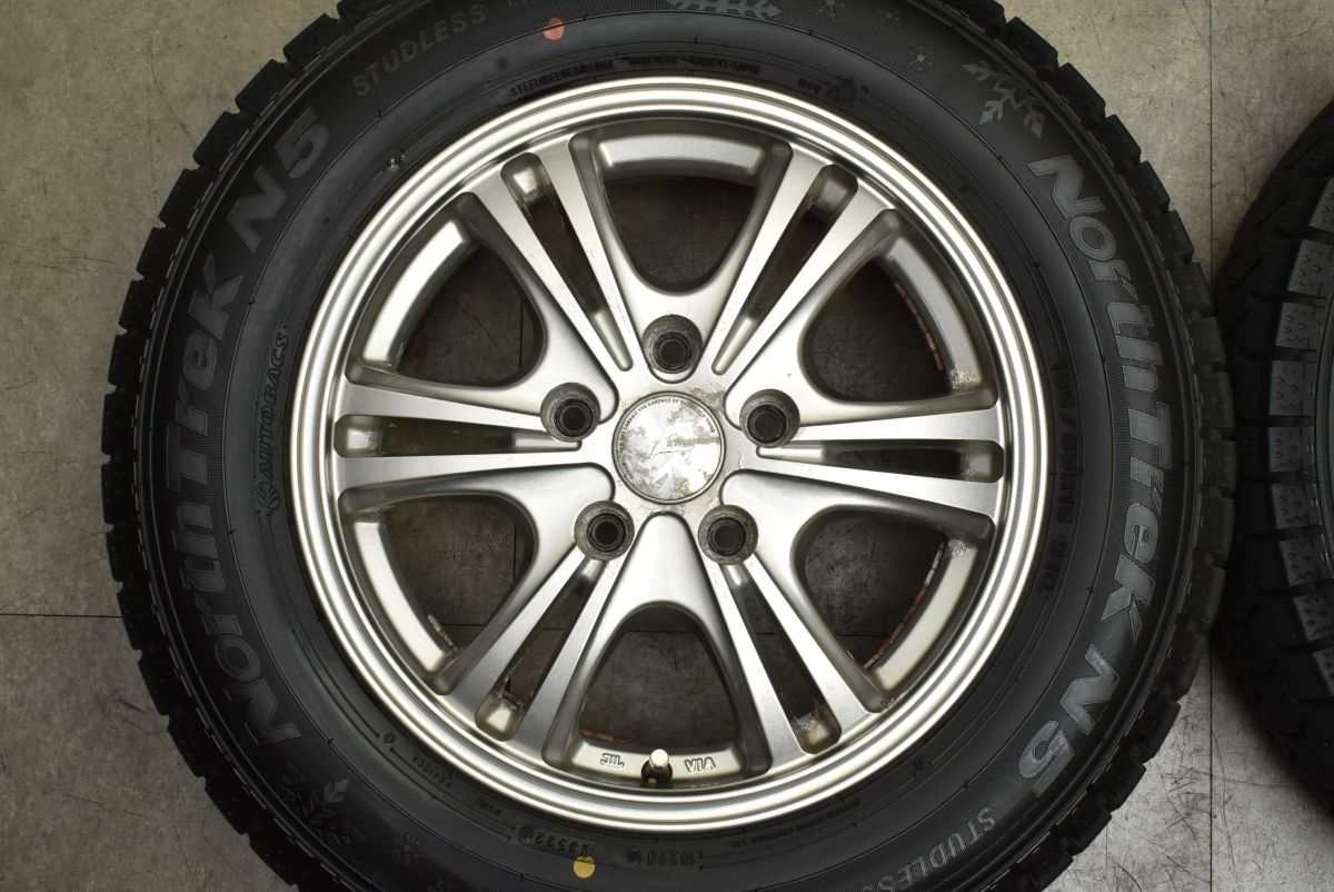 【バリ溝 スタッドレス】ストレンジャー 15in 6J +45 PCD114.3 ノーストレック N5 195/65R15 ノア ヴォクシー セレナ ステップワゴン