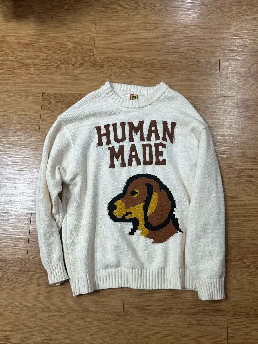 S HUMAN MADE ヒューマンメイド ニット ダックスフント 犬