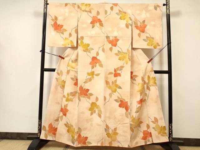 平和屋着物□上質な小紋 作家物 暈し染め 落款あり 正絹 逸品