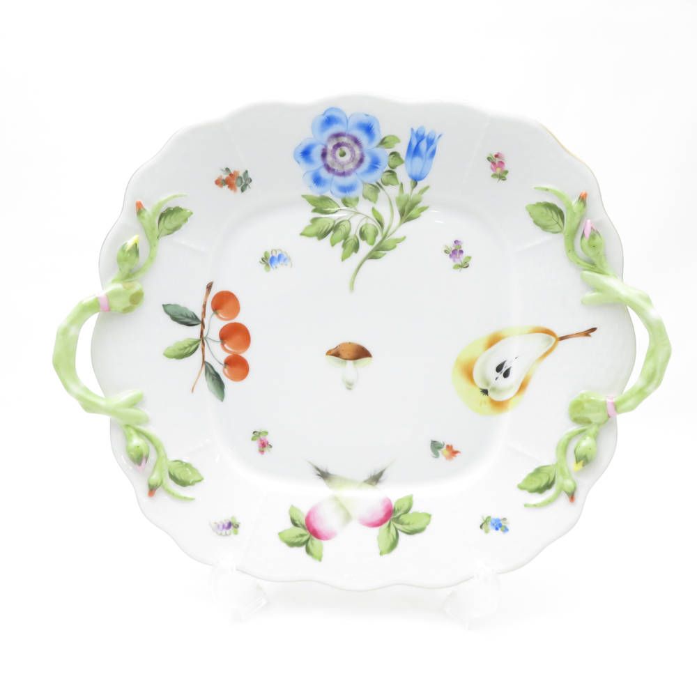 美品 Herend ヘレンド フルーツネッカー 430 FRN BBプレート 1枚 大皿